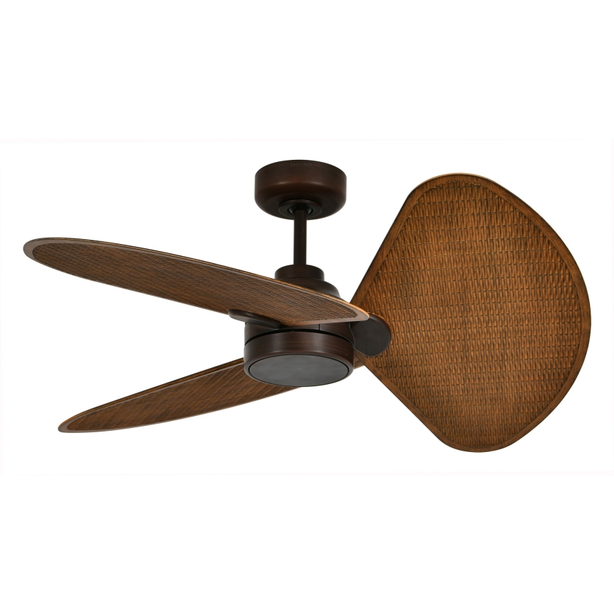 Lucci Air 51325649 - LED reguliuojamas lubinis ventiliatorius SABLE 1xGX53/12W/230V 3000/4000/5000K skersmuo 91,5 cm ruda + nuotolinis pultas