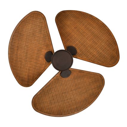 Lucci Air 51325649 - LED reguliuojamas lubinis ventiliatorius SABLE 1xGX53/12W/230V 3000/4000/5000K skersmuo 91,5 cm ruda + nuotolinis pultas