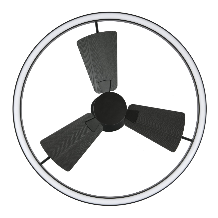 Lucci Air 516124 - LED Reguliuojamas lubinis ventiliatorius CESSNA LED/36W/230V 3000/4000/5000K juoda + nuotolinio valdymo pultas