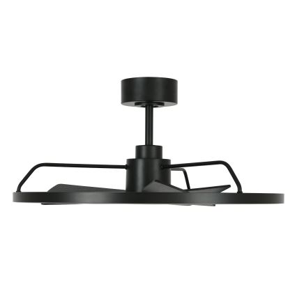 Lucci Air 516124 - LED Reguliuojamas lubinis ventiliatorius CESSNA LED/36W/230V 3000/4000/5000K juoda + nuotolinio valdymo pultas