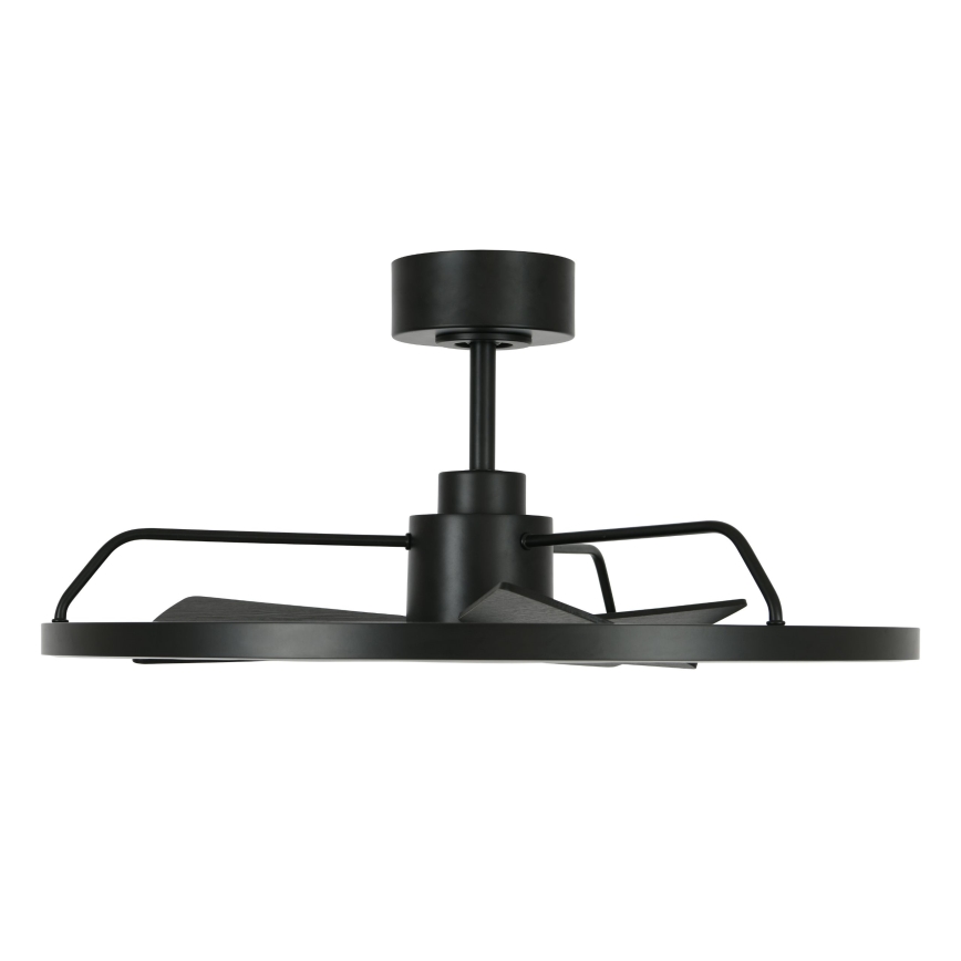 Lucci Air 516124 - LED Reguliuojamas lubinis ventiliatorius CESSNA LED/36W/230V 3000/4000/5000K juoda + nuotolinio valdymo pultas
