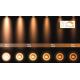 Lucide 09921/12/30 - LED pritemdomas akcentinis apšvietimas FEDLER 1xGU10/12W/230V 2200-3000K CRI95 juoda