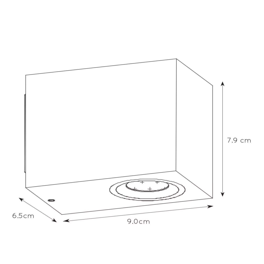 Lucide 22860/05/30 - LED Reguliuojamas lauko sieninis šviestuvas ZORA 1xGU10/5W/230V IP44