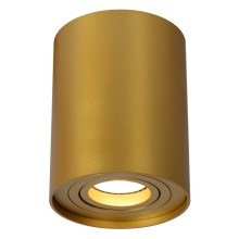 Lucide 22952/01/02 - Akcentinis šviestuvas TUBE 1xGU10/50W/230V aukso spalvos