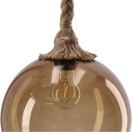 Lustru SHEDON 1xE27/40W/230V, dūmveida bežova