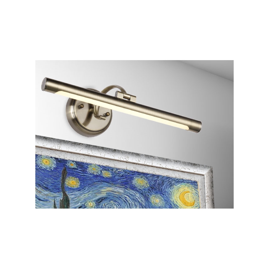 LUXERA 62301 - LED paveiklo šviestuvas MOSSARIO LED/8W/230V žalvaris