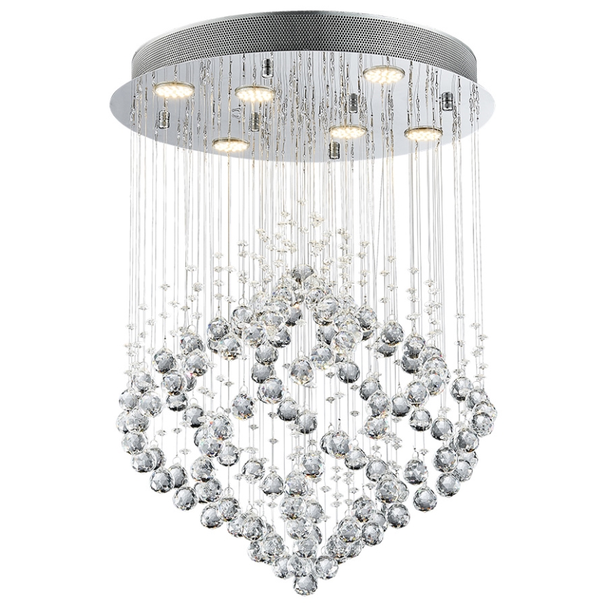 Luxera 62412 - Tvirtinamas krištolinis sietynas CHESTER 6xGU10/50W/230V