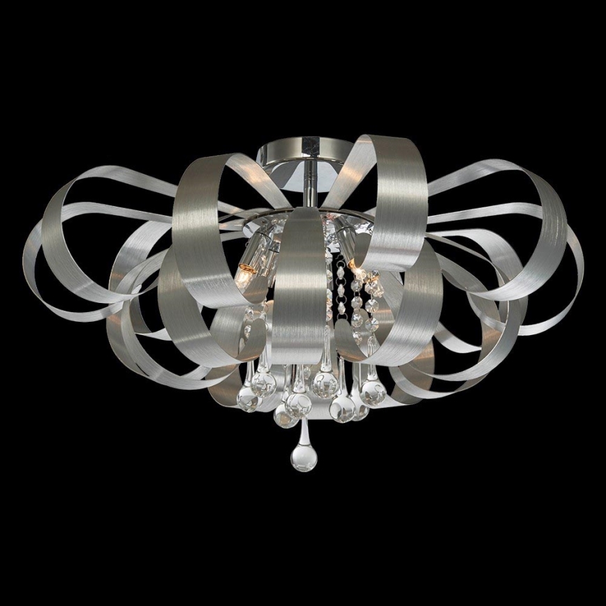 Luxera 64410 - Tvirtinamas krištolinis sietynas RIBBON CRYSTAL 6xG9/33W/230V