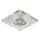 LUXERA 71072 - įleidžiamas lubinis šviestuvas ELEGANT 1xGU10/50W/230V + LED juosta