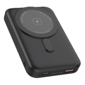 Magnetinė Power Bank su MagSafe belaidžiu įkrovimu 10000 mAh 20W Power Delivery juoda