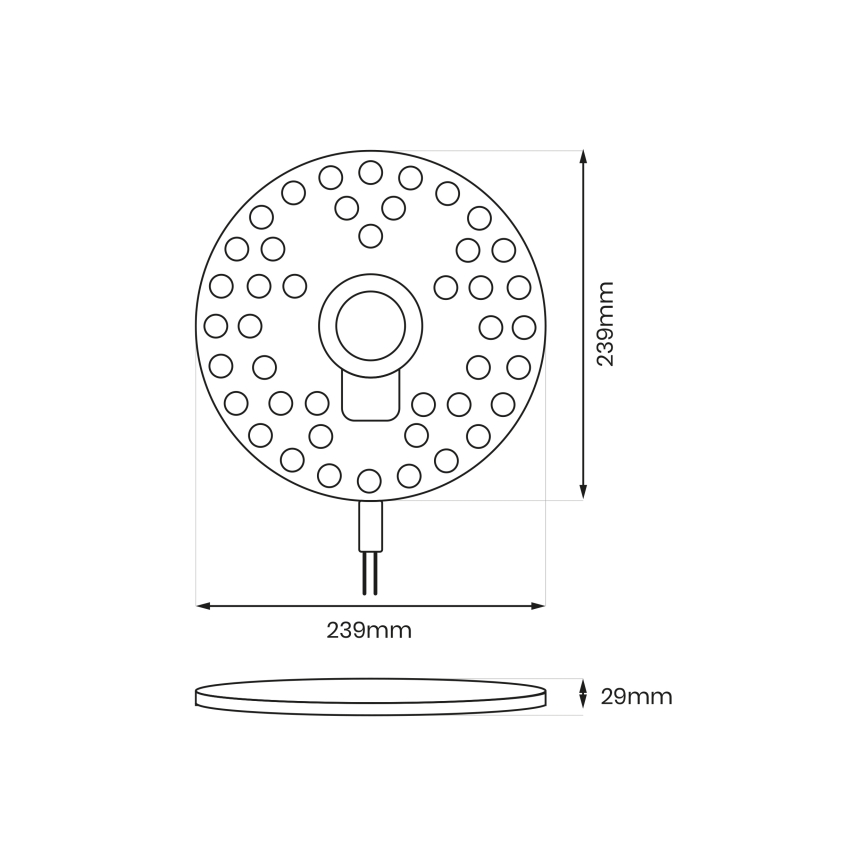 Magnetinis LED modulis LED/36W/230V 2700-6500K skersmuo 24 cm - Brilagi