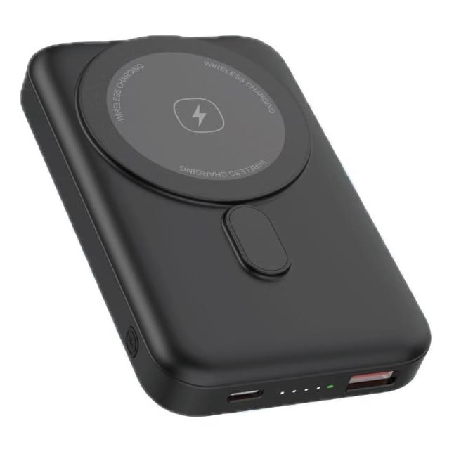 Magnetinis maitinimo bankas su belaidžiu įkrovimu MagSafe 10000 mAh 20W Power Delivery juoda