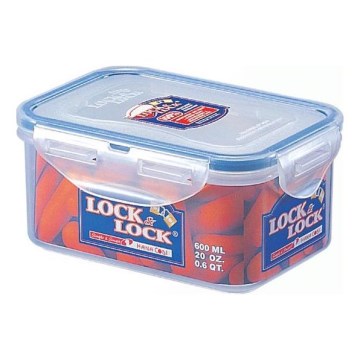 Maisto dėžutė LOCK 0,6 l mėlyna/permatoma