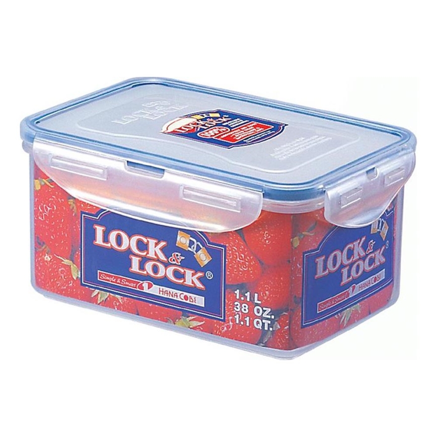 Maisto dėžutė LOCK 1,1 l mėlyna/permatoma