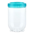 Maisto indas INTERLOCK 0,7 l tirkizinis/skaidrus