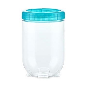 Maisto indas INTERLOCK 0,7 l tirkizinis/skaidrus