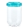 Maisto indas INTERLOCK 0,7 l tirkizinis/skaidrus