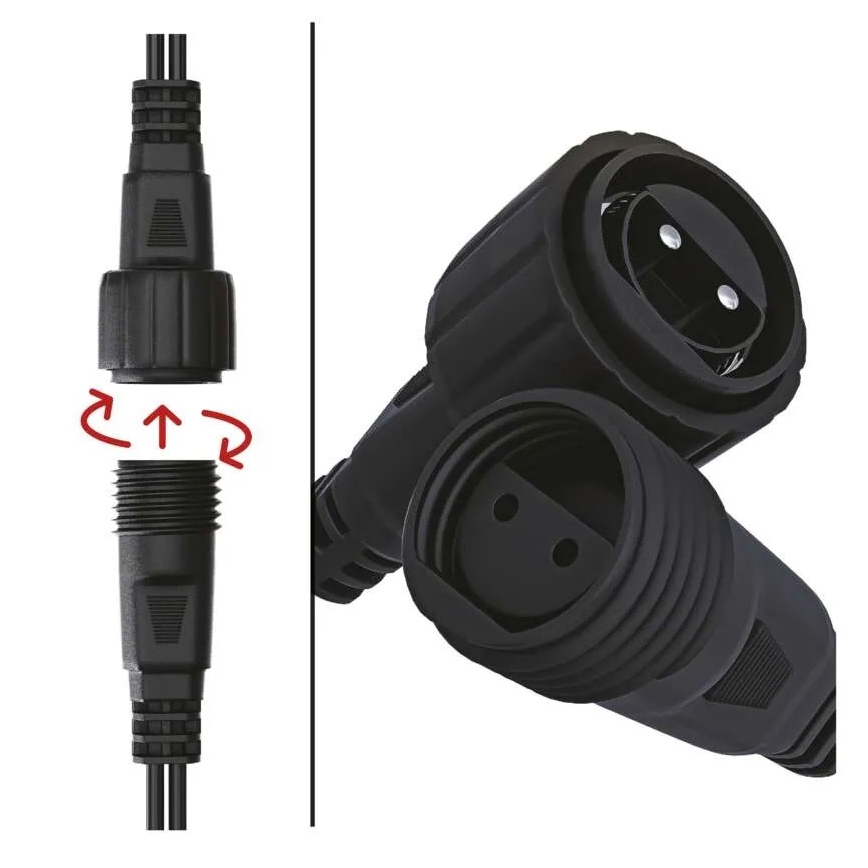 Maitinimas kalėdinėms pajungimo lemputėms 230V IP44