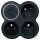 Maitinimo juosta su jungikliu, 3 x 10 A, juoda