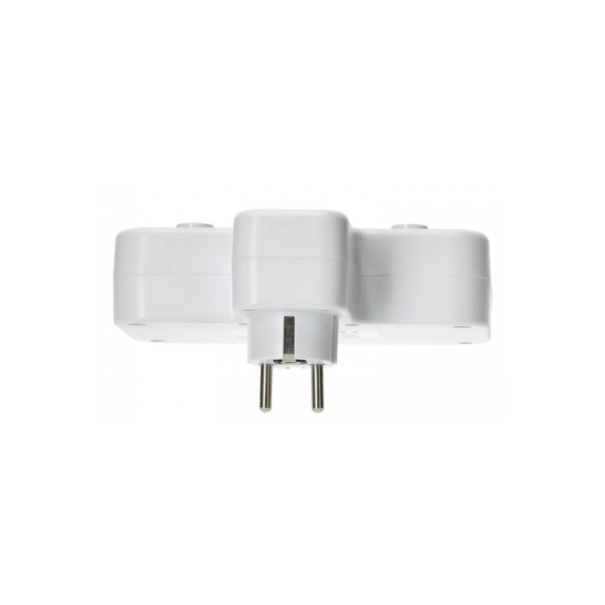 Maitinimo juosta LINEA PRO su jungikliu ir LED apšvietimu, 2 SCHUKO tipo lizdai + 3x USB A/C, 4000 K, balta