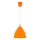 Maitinimo kabelis EDI 1xE27/60W/230V 90 cm oranžinis