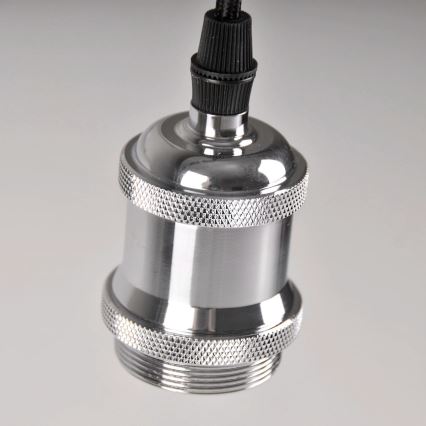 Maitinimo laidas 1xE27/20W/230V blizgus chromas