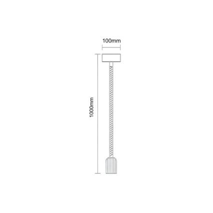 Maitinimo laidas 1xE27/60W/230V 1 m