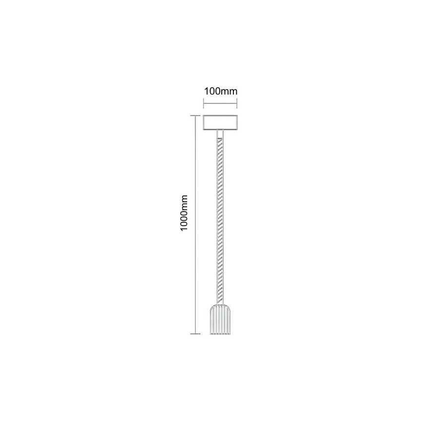 Maitinimo laidas 1xE27/60W/230V 1 m