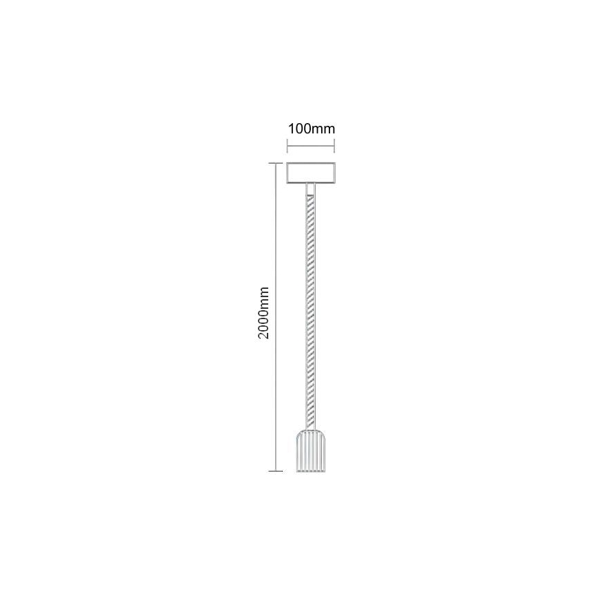 Maitinimo laidas 1xE27/60W/230V 2 m