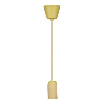 Maitinimo laidas 1xE27/60W/230V betonas/geltona