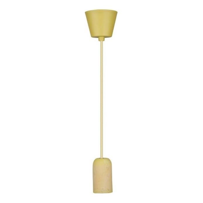 Maitinimo laidas 1xE27/60W/230V betonas/geltona