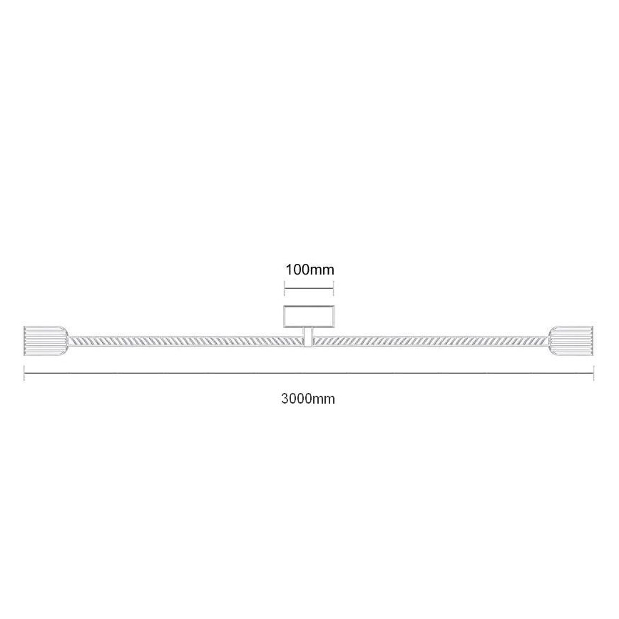 Maitinimo laidas 2xE27/60W/230V 3 m