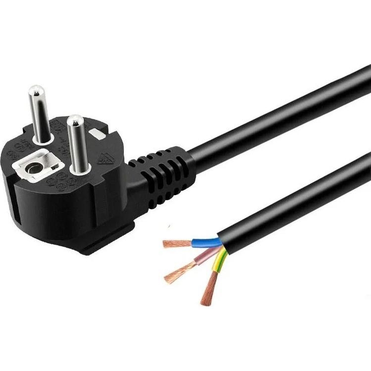 Maitinimo laidas 3 m, 230 V, juodas