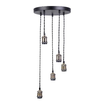 Maitinimo laidas 5xE27/60W/230V bronza