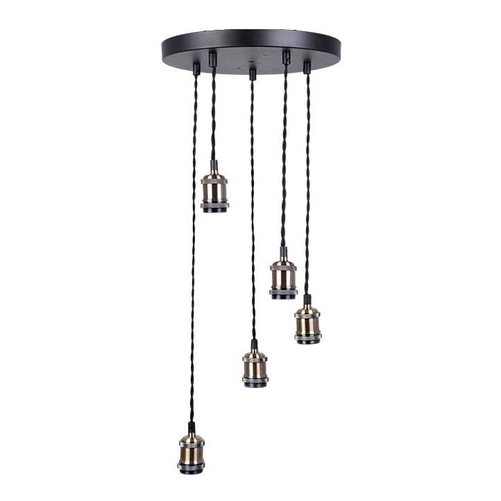 Maitinimo laidas 5xE27/60W/230V bronza