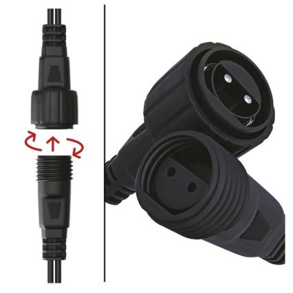 Maitinimo šaltinis kalėdiniam sujungiamam apšvietimui 12W/230V IP44