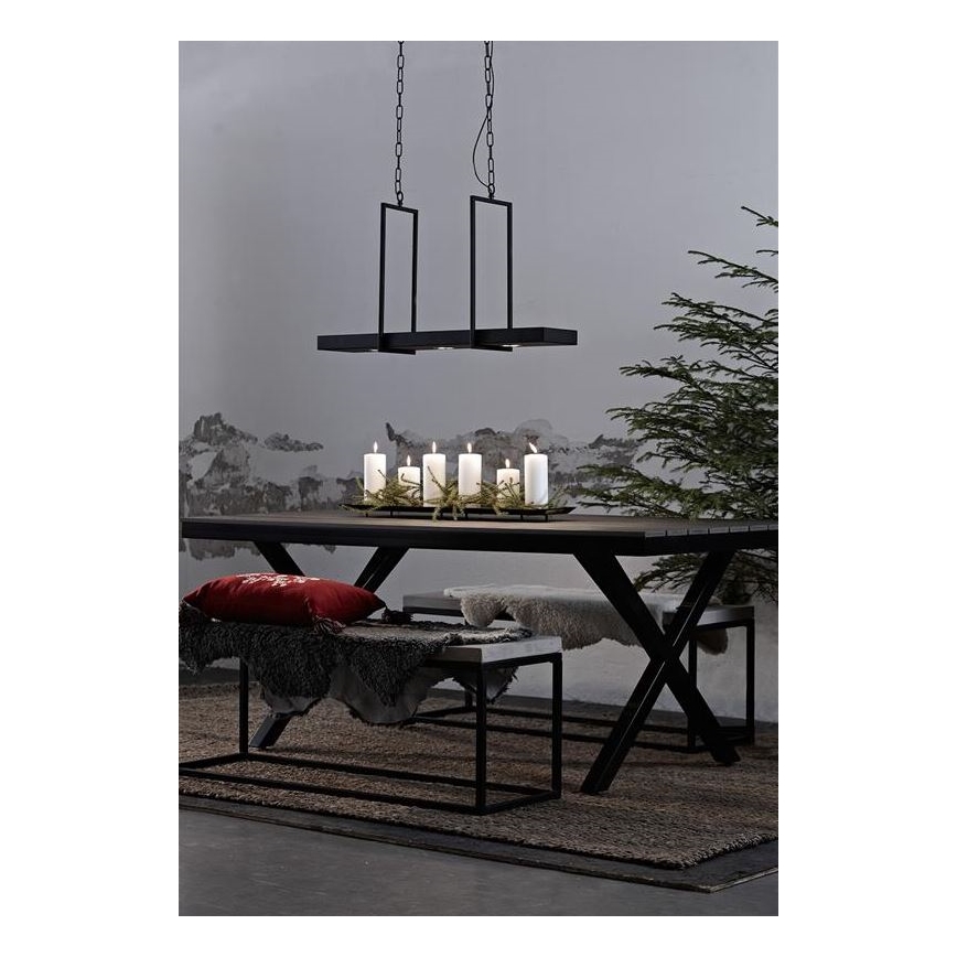Markslöjd 105780 - LED pritemdomas sietynas ant grandinės TRAY 3xLED/3W/230V juoda
