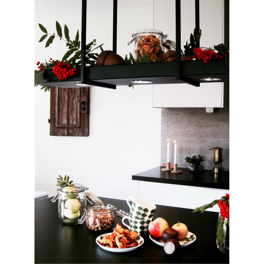 Markslöjd 105780 - LED pritemdomas sietynas ant grandinės TRAY 3xLED/3W/230V juoda