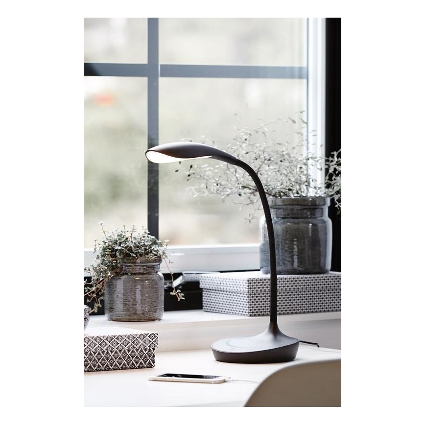 Markslöjd 106094 - LED Pritemdomas stalinis šviestuvas su USB SWAN LED/4,6W/230V