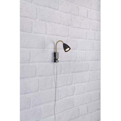 Markslöjd 106589 - Pritemdomas sieninis šviestuvas CIRO 1xGU10/7W/230V juodas