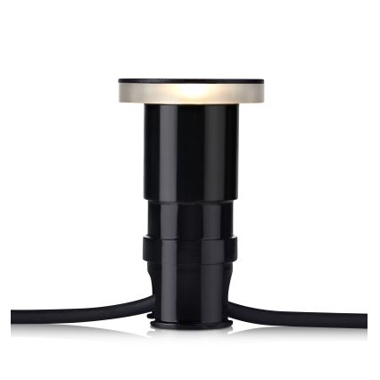 Markslöjd 106935 - LED lauko įleidžiamasis šviestuvas GARDEN24 LED/3W/24V IP44 juodas