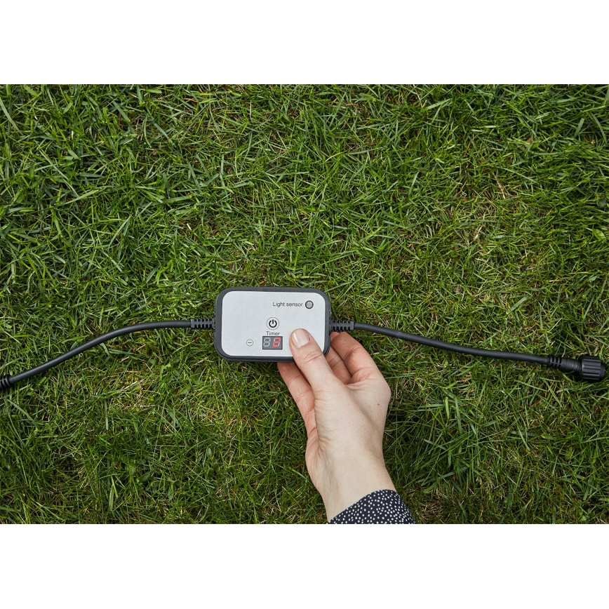 Markslöjd 106936 - Sutemų jutiklis su laikmačiu GARDEN24 24V IP44