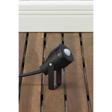 Markslöjd 106940 - Lauko judesio ir sutemų PIR GARDEN24 IP44 juoda