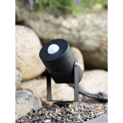 Markslöjd 106940 - Lauko judesio ir sutemų PIR GARDEN24 IP44 juoda