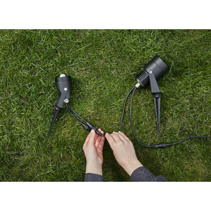 Markslöjd 106940 - Lauko judesio ir sutemų PIR GARDEN24 IP44 juoda