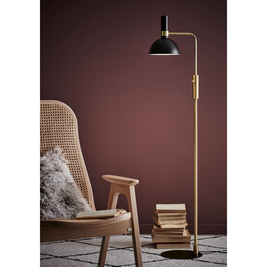 Markslöjd 106972 - Pritemdomas toršeras LARRY 1xE27/60W/230V juoda/auksinis