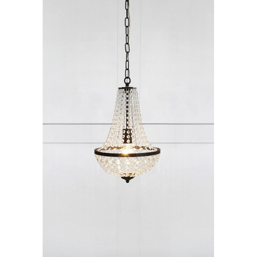 Markslöjd 107026 - Krištolinis sietynas, kabinamas ant grandinės GRÄNSÖ 1xE27/60W/230V