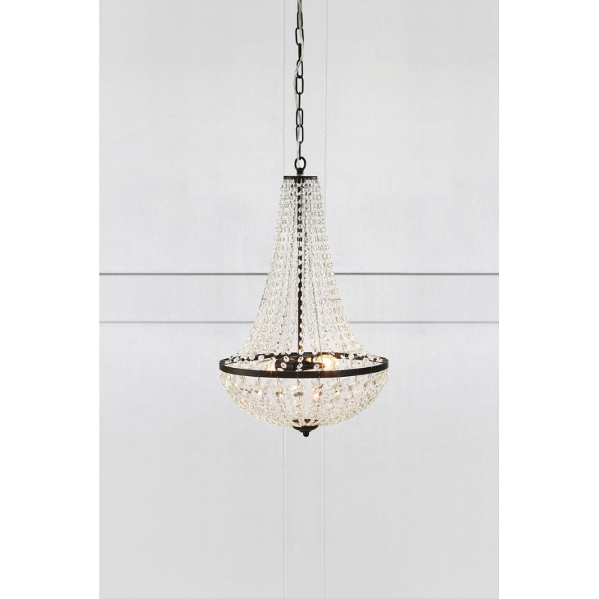 Markslöjd 107027 - Krištolinis sietynas, kabinamas ant grandinės GRÄNSÖ 2xE14/40W/230V