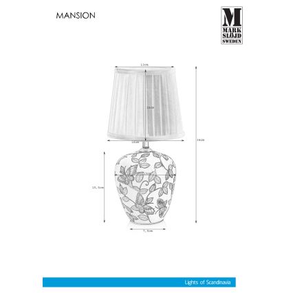 Markslöjd 107039 - Stalinis šviestuvas MANSION 1xE14/40W/230V