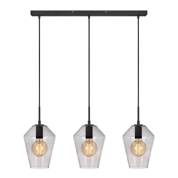 Markslöjd 107132 - Sietynas, kabinamas ant virvės RETRO 3xE27/60W/230V